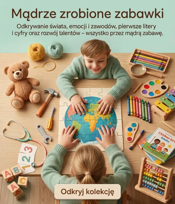 Dzieci bawiące się zabawkami edukacyjnymi – Mądrze zrobione zabawki w kupzabawke.pl